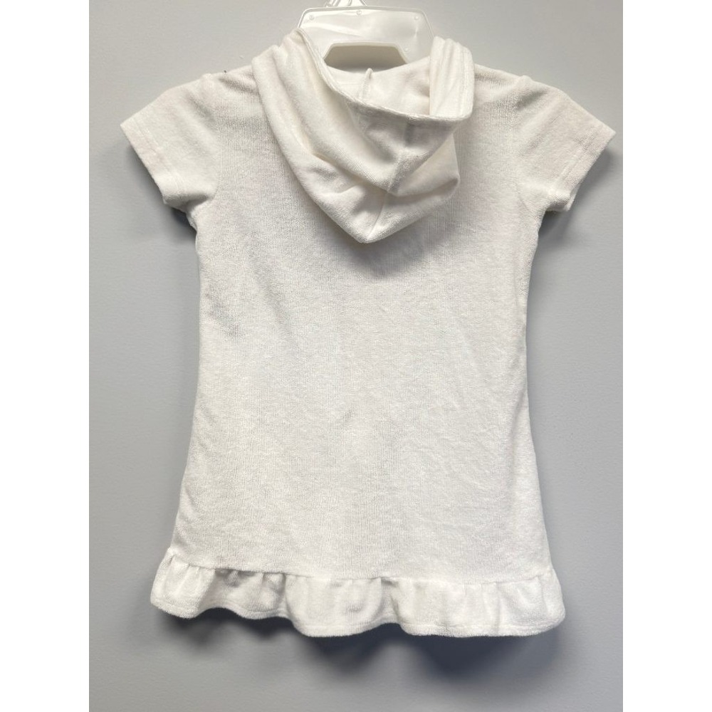 Disney Princess Girls White Terry Hooded Swim Cover-Up Dress Size M 5 Snow White - Picture 3 of 5